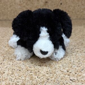Black and White Plush Build a Bear Dog